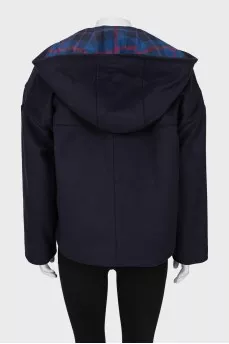Cropped coat with inner vest