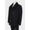 Men's double-breasted sheepskin coat