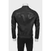 Men's leather jacket in black