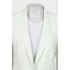 Fitted jacket with zippers on the sleeves