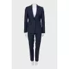 Blue wool suit