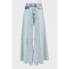 High waisted palazzo jeans