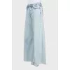 High waisted palazzo jeans