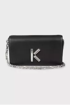 Leather bag with tag