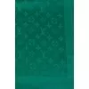 Green wool and silk scarf