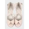 Suede wedge sandals