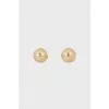 Round gold earrings