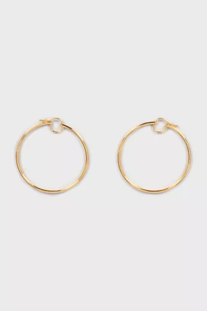 Gold hoop earrings