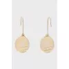 Gold earrings with a pattern
