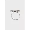 Silver ring with a pattern