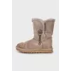 Insulated suede ugg boots