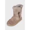 Insulated suede ugg boots