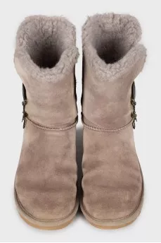 Insulated suede ugg boots