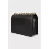 Leather bag with gold-tone fittings
