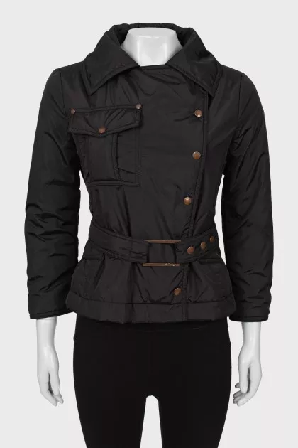 Black cropped jacket