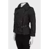 Black cropped jacket