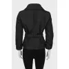 Black cropped jacket