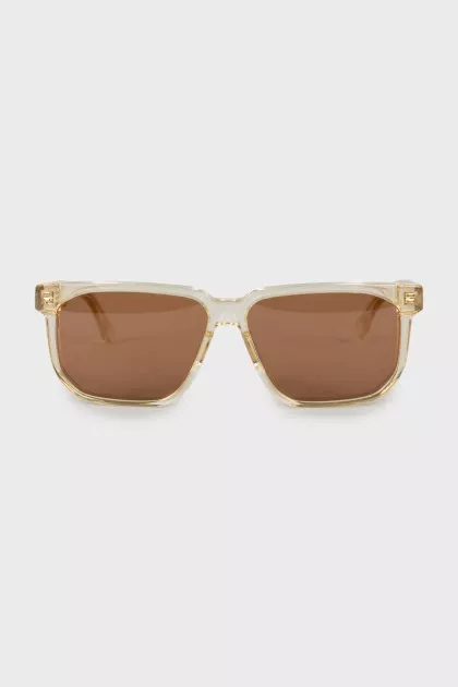 Men's sunglasses with translucent frames