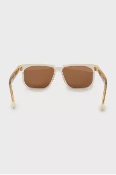 Men's sunglasses with translucent frames