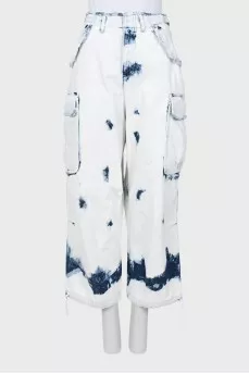 Palazzo jeans with pockets