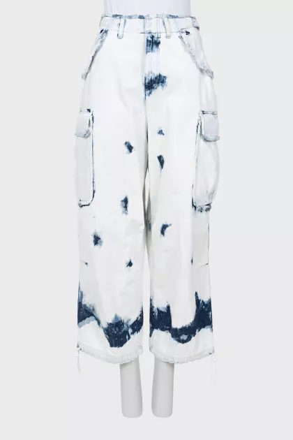 Palazzo jeans with pockets