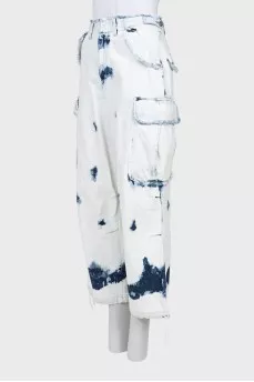 Palazzo jeans with pockets