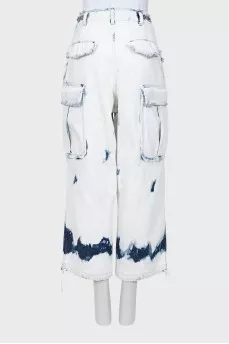 Palazzo jeans with pockets