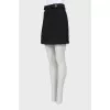 Wool skirt with gold buttons