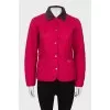 Pink quilted jacket