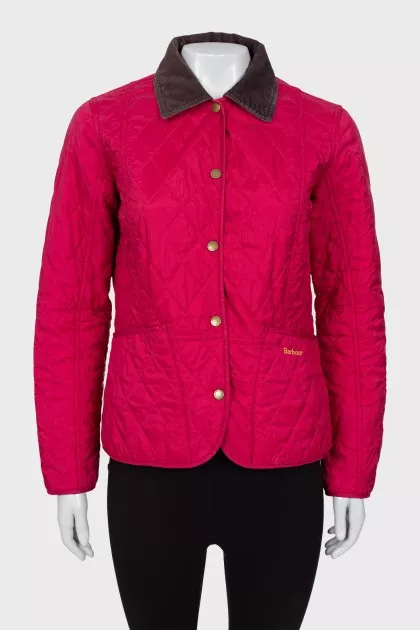 Pink quilted jacket