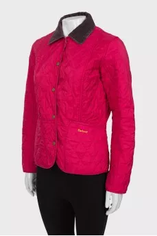 Pink quilted jacket
