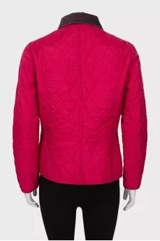 Pink quilted jacket