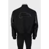 Men's bomber jacket with patch