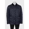 Men's blue quilted jacket
