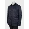 Men's blue quilted jacket