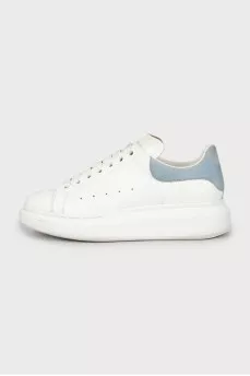 Two-tone leather sneakers