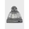 Men's knitted hat with pattern