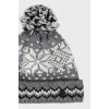 Men's knitted hat with pattern