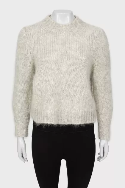 Knitted mohair sweater