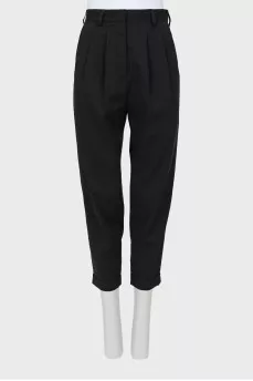Wool banana trousers