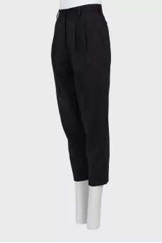 Wool banana trousers