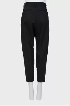 Wool banana trousers