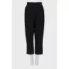 Black banana pants