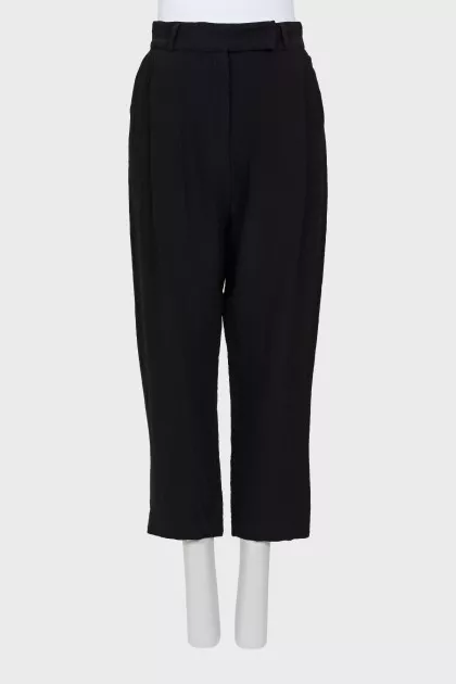 Black banana pants