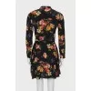 Floral dress with tie