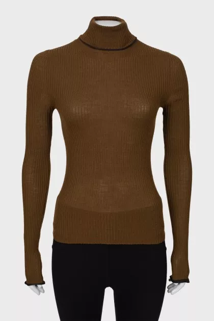 Ribbed wool golf