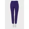 Purple tapered trousers
