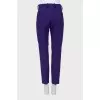 Purple tapered trousers