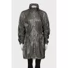 Cloak with draped sleeves