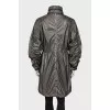 Cloak with draped sleeves